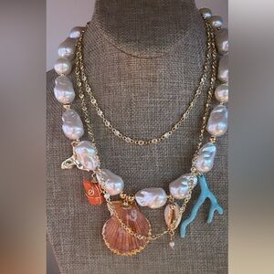 Shells Pearl Necklace